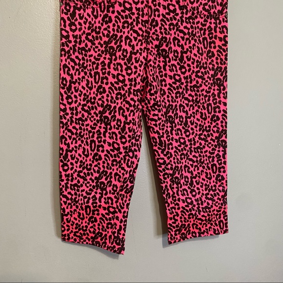 TRIPP NYC HOT PINK LEOPARD CAPRI PANTS NEW OFFICIAL RARE VINTAGE PUNK ROCK SZ 1 - Picture 7 of 7